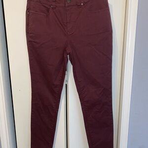 Aventura Women's Deep Burgundy Skinny Jeans